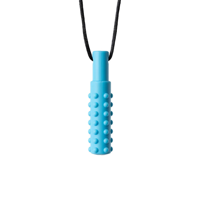 Blue Tactile Sensory Chew Pendent