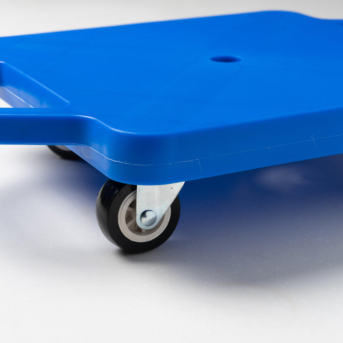 Small Sturdy Moulded Plastic Scooter Board (Red / Blue)