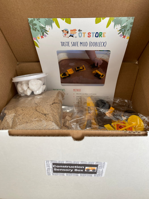 Construction Sensory Play Box