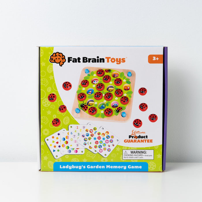 Ladybug's Garden Wooden Interactive Memory Game Fat Brain Toys