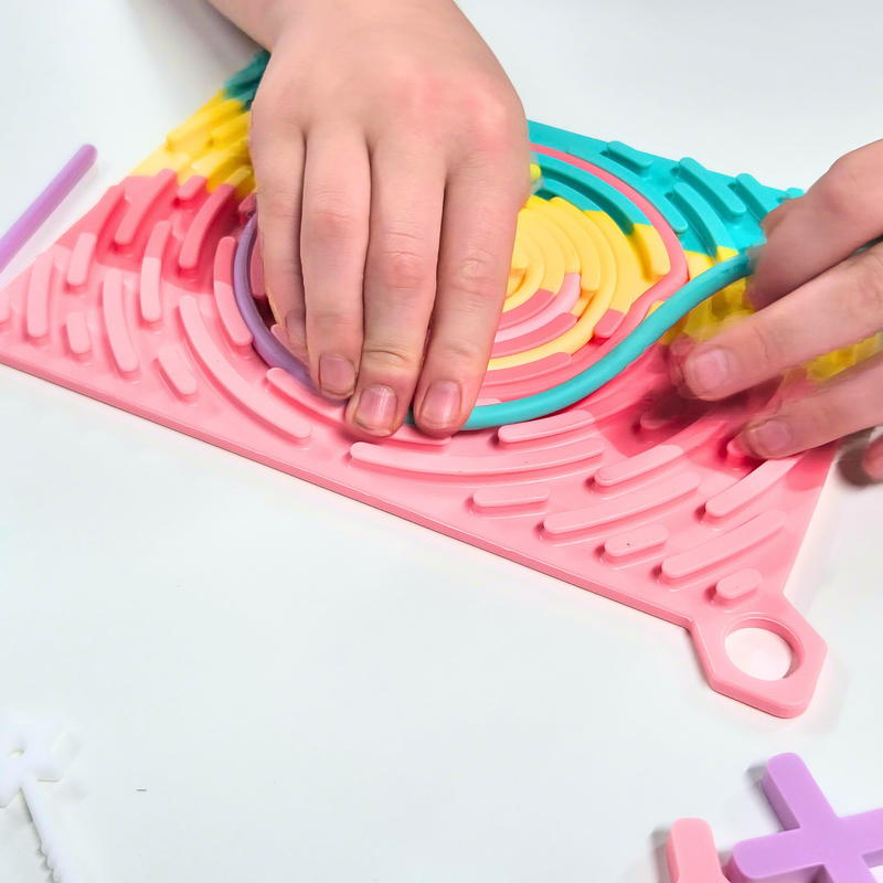 Silicone Sensory Fidget Board & Alphabet Puzzle