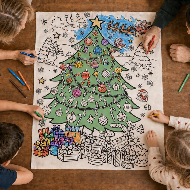 Micador JR Colour Wash Repeat Christmas Tree