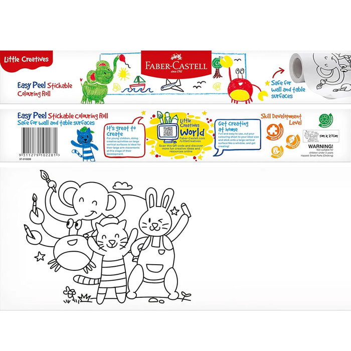 Faber-Castell Little Creatives Stickable Colouring Roll