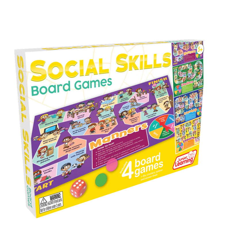 Junior Learning Social Skills Board Game 4-in-1