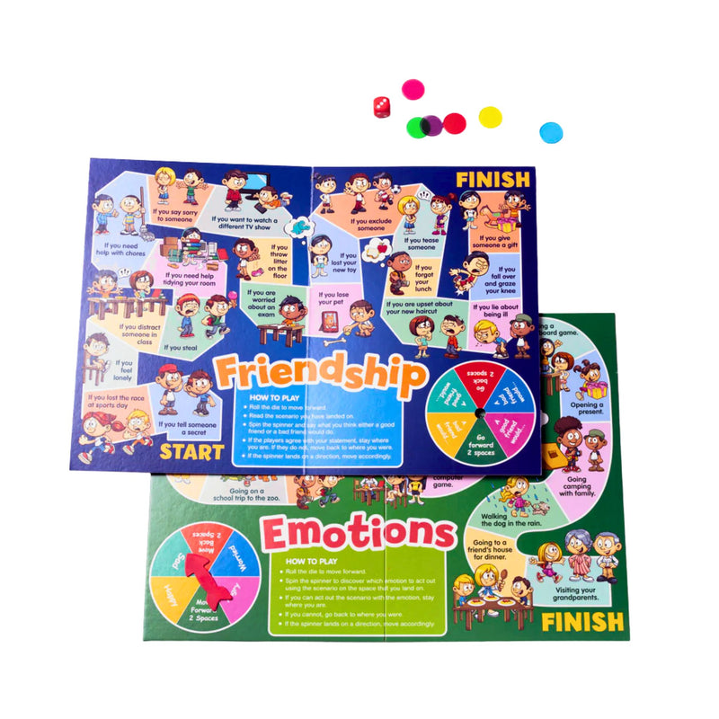 Junior Learning Social Skills Board Game 4-in-1