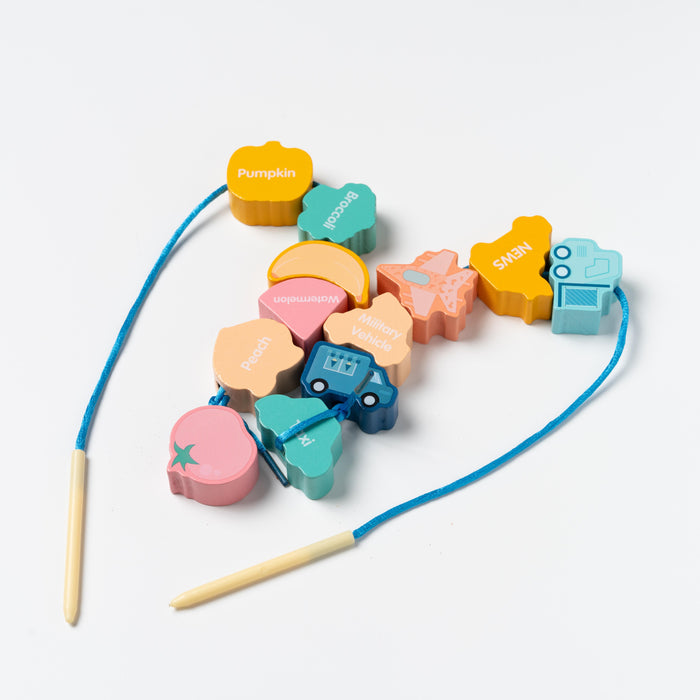 Lacing Beads Fine Motor Game