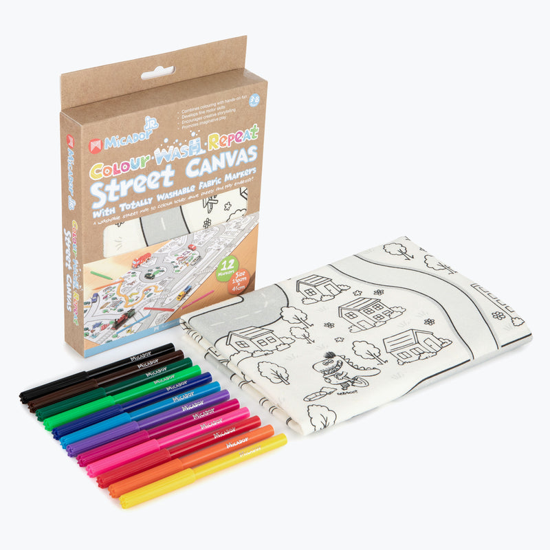 Micador JR Colour Wash Repeat Street Canvas