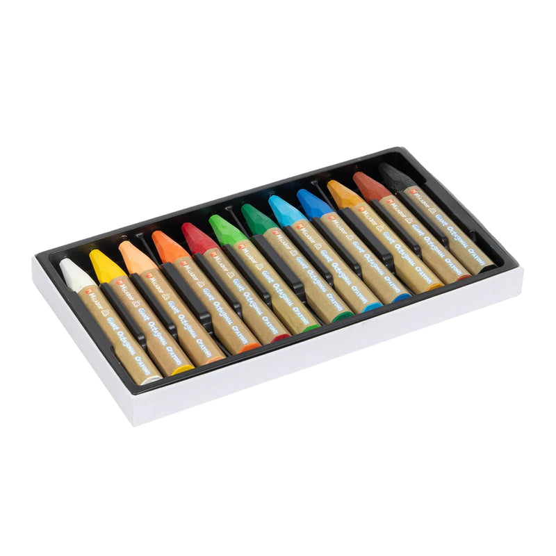 Micador JR Giant Crayons Octagonal Pack 12