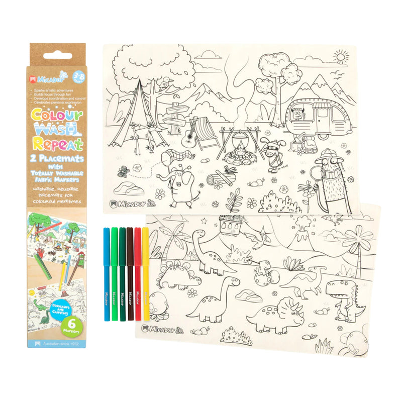 Micador JR Colour Wash Repeat Placemat 2 Pack