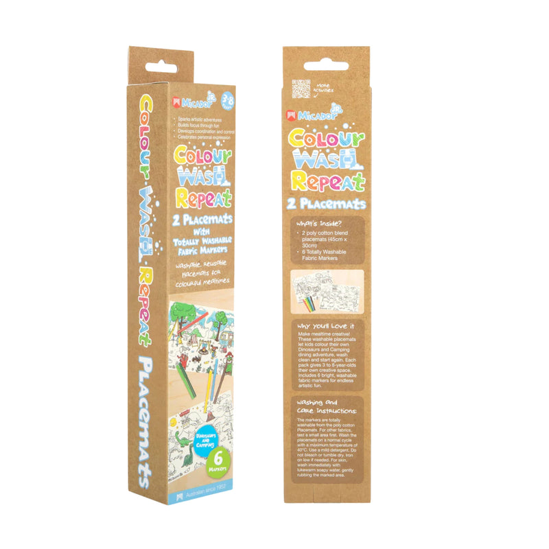 Micador JR Colour Wash Repeat Placemat 2 Pack