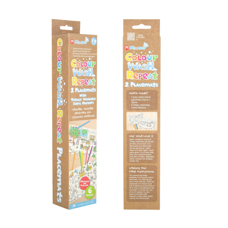 Micador JR Colour Wash Repeat Placemat 2 Pack
