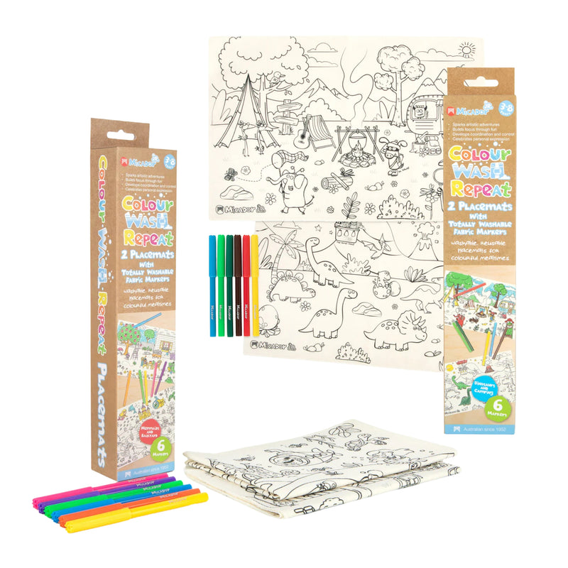 Micador JR Colour Wash Repeat Placemat 2 Pack