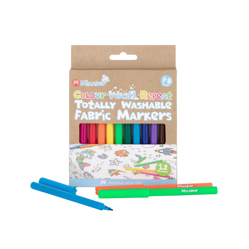 Micador JR Colour Wash Repeat Washable Markers 12 Pack