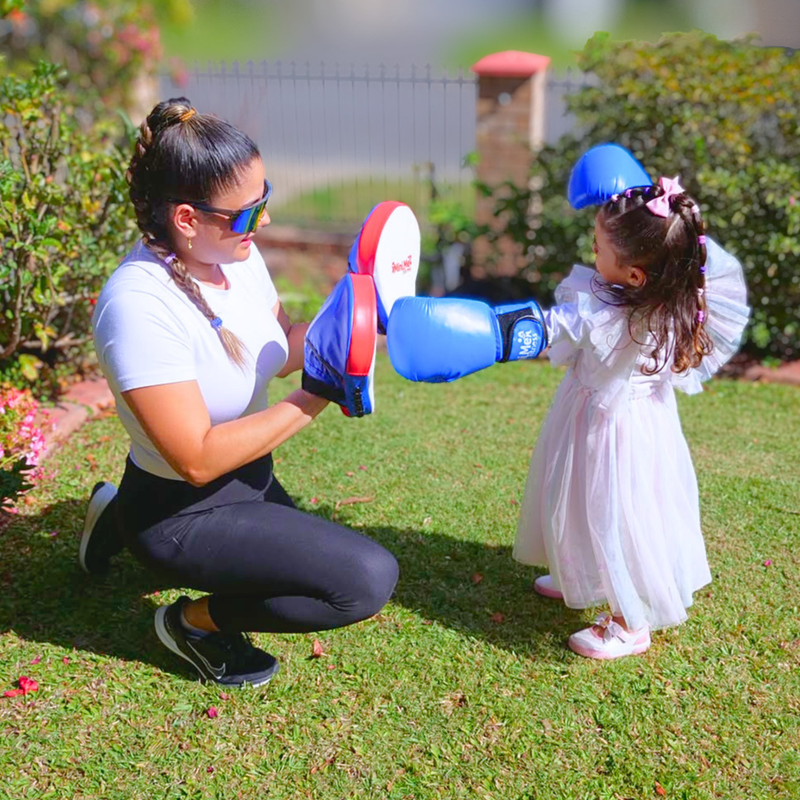 Children's Boxing Gloves & Focus Pads Set for Exercise, Training and Sport