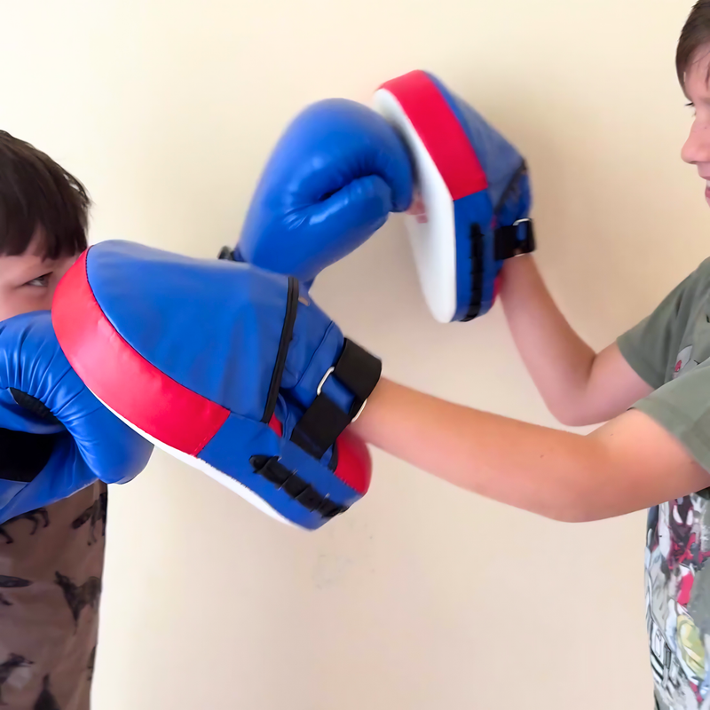 Children's Boxing Gloves & Focus Pads Set for Exercise, Training and Sport