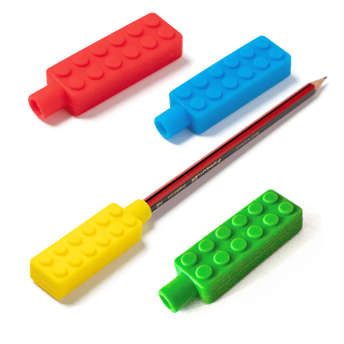 Building Block Pencil Topper Sensory Chew