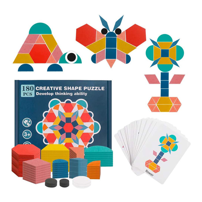 Rainbow Geometric Pattern Blocks