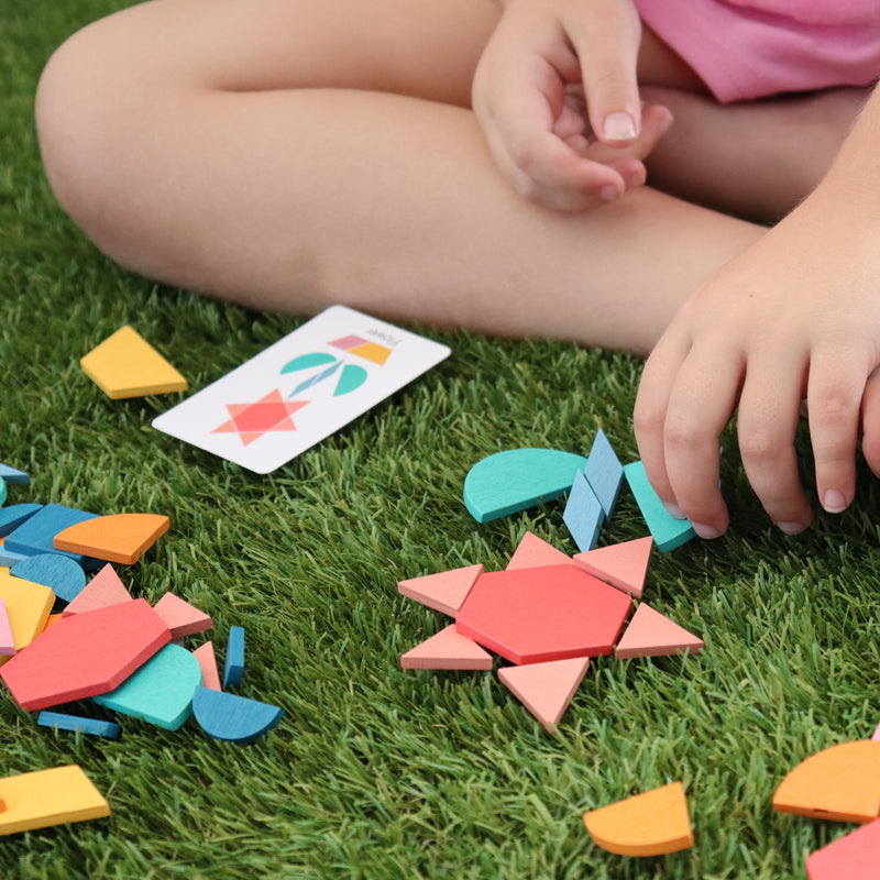 Rainbow Geometric Pattern Blocks