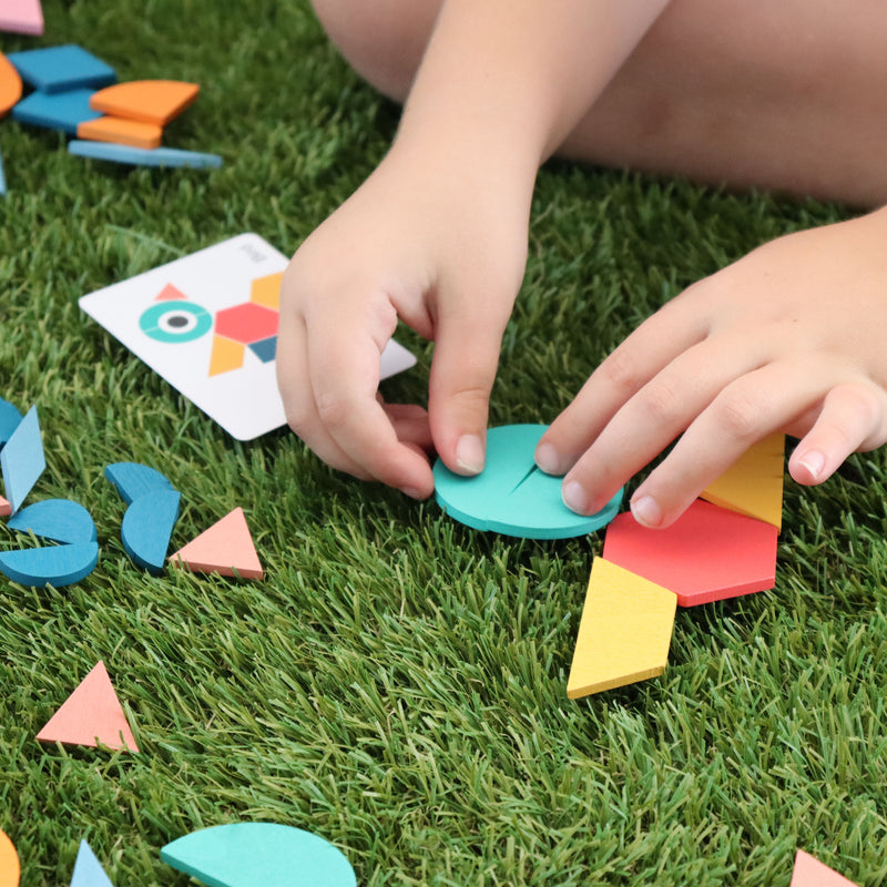 Rainbow Geometric Pattern Blocks