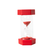 Red sand activity timer hourglass for children and classroom learning resources