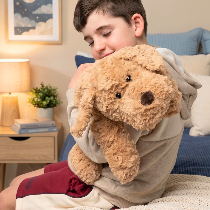 Mini and Me Weighted Plush Dog - Puppy Peace