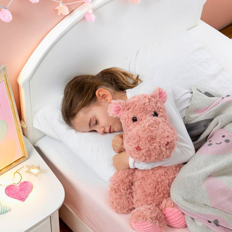 Mini and Me Weighted Plush Hippo - Hippo Hugs