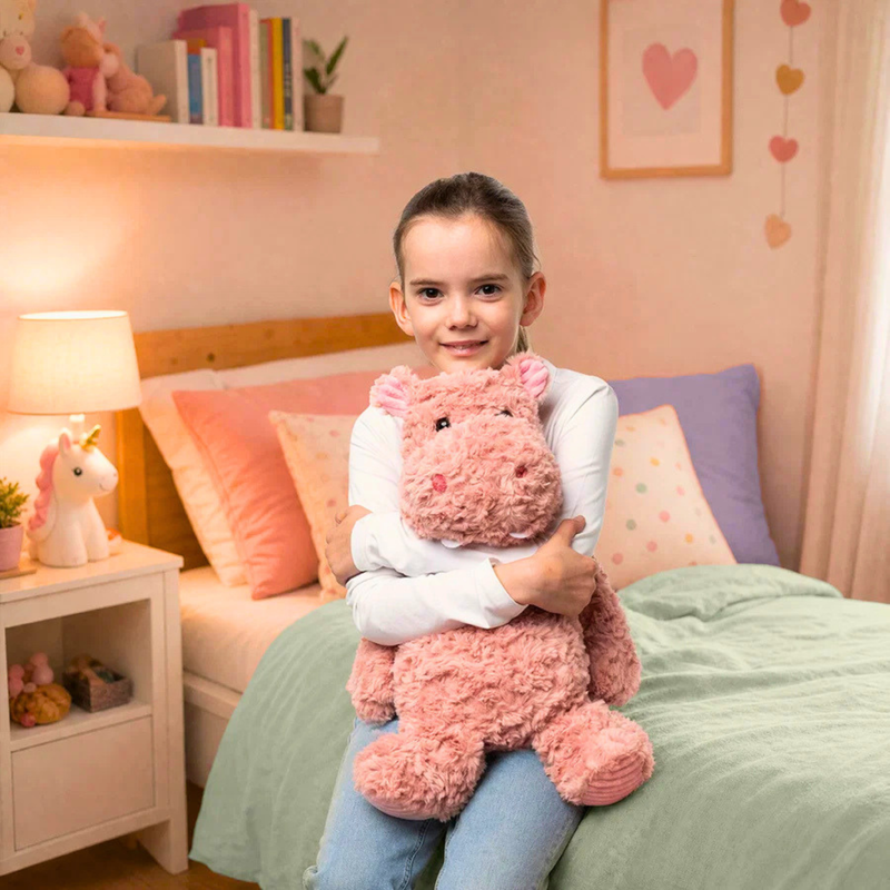 Mini and Me Weighted Plush Hippo - Hippo Hugs