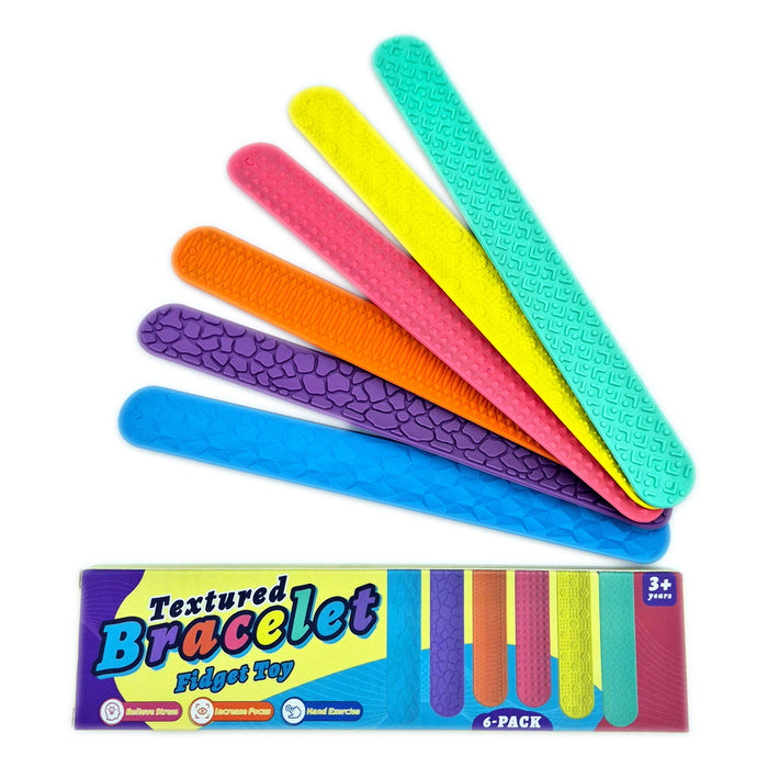 Silicone Sensory Fidget Bands (6 pack)