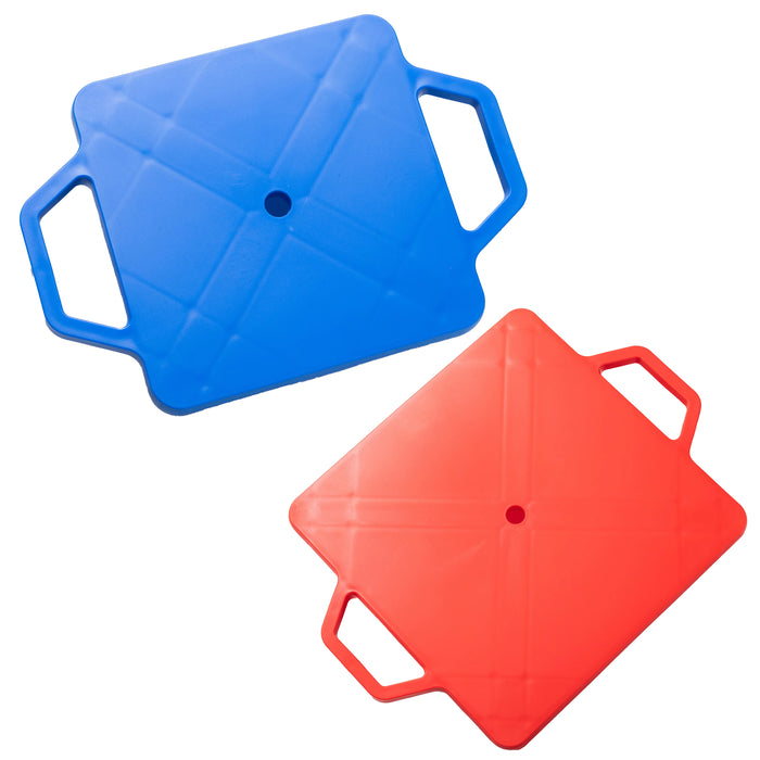 Small Sturdy Moulded Plastic Scooter Board (Red / Blue)