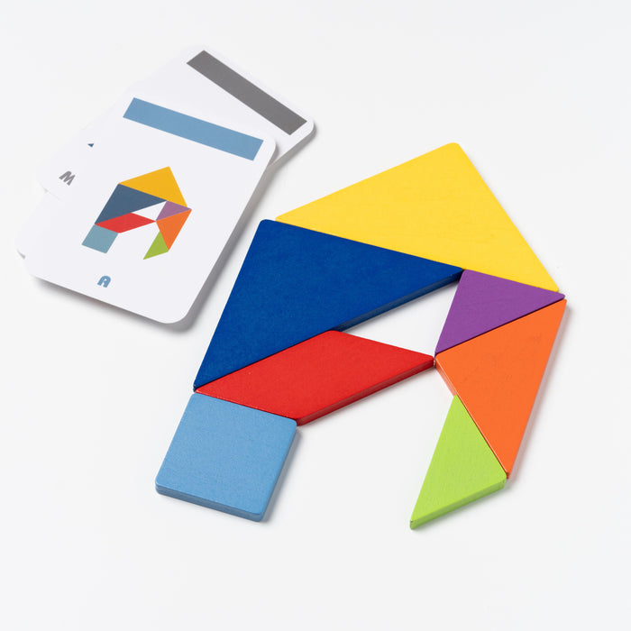 Tangram Puzzle in a tin