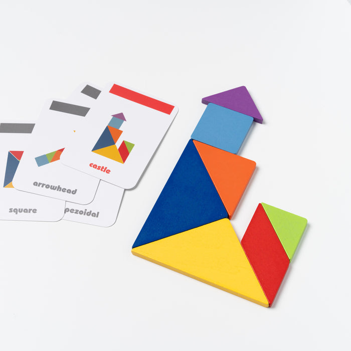 Tangram Puzzle in a tin