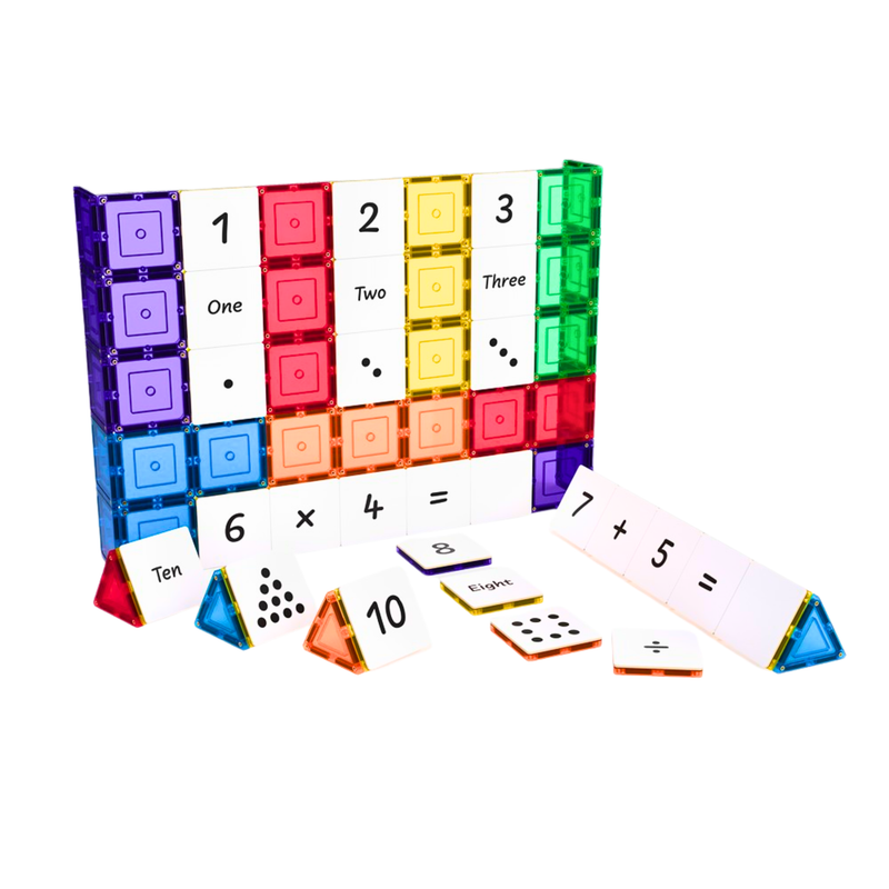 TileTek Magnetic Tile Toppers Numbers Pack 40 Pieces