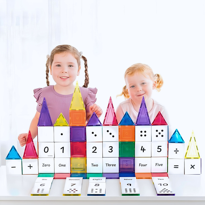 TileTek Magnetic Tile Toppers Numbers Pack 40 Pieces