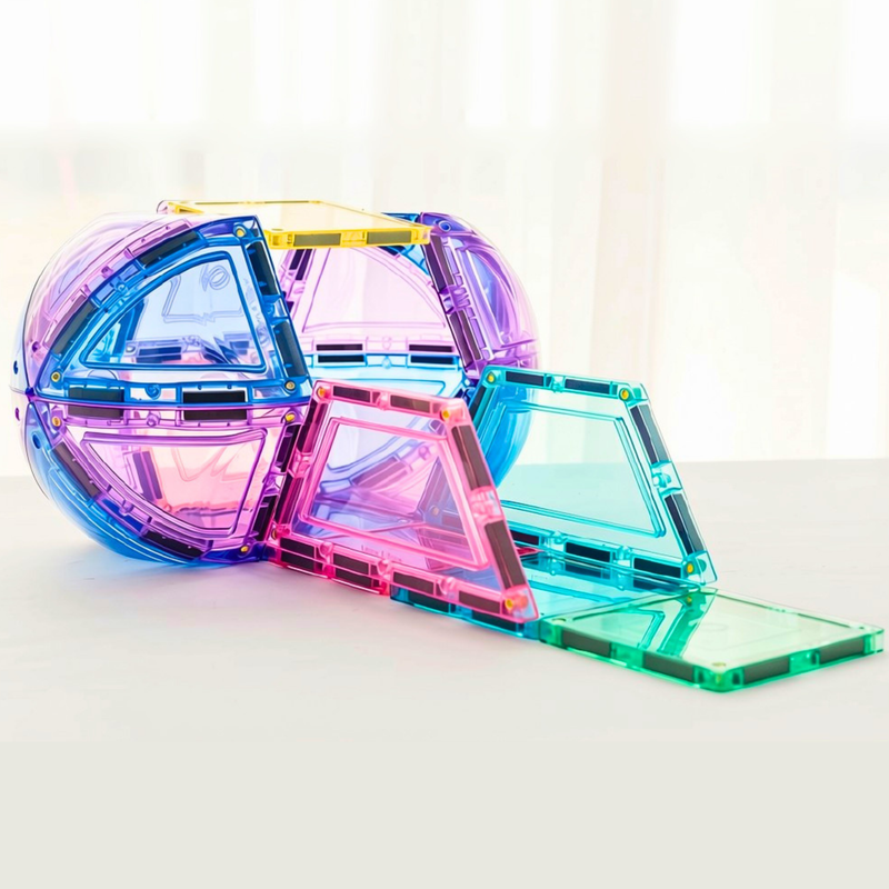 TileTek Pastel Magnetic Tiles Dome Set 22 Pieces