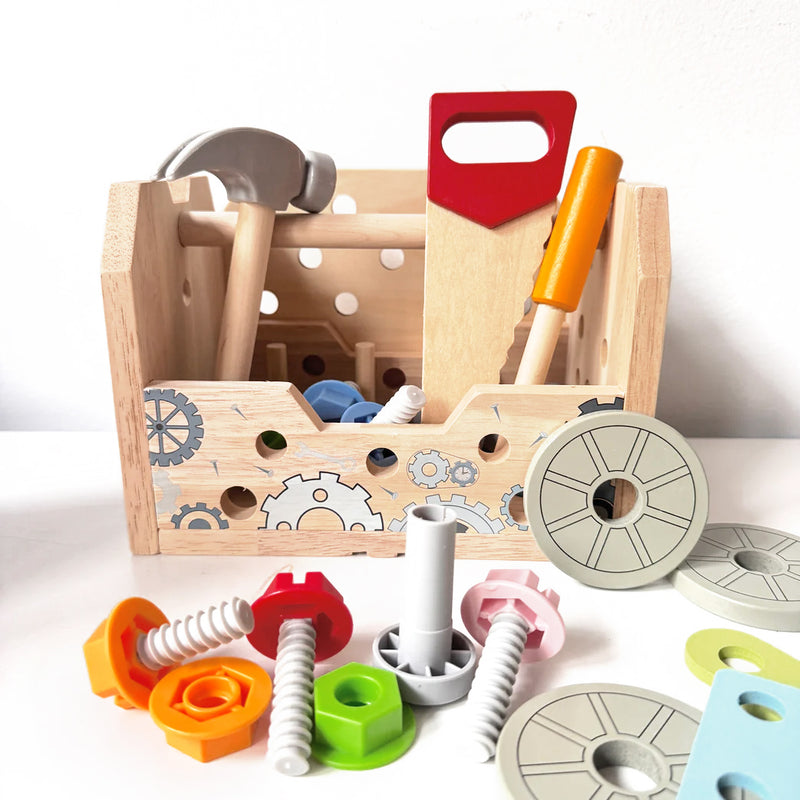 Wooden Tool Box Construction Set