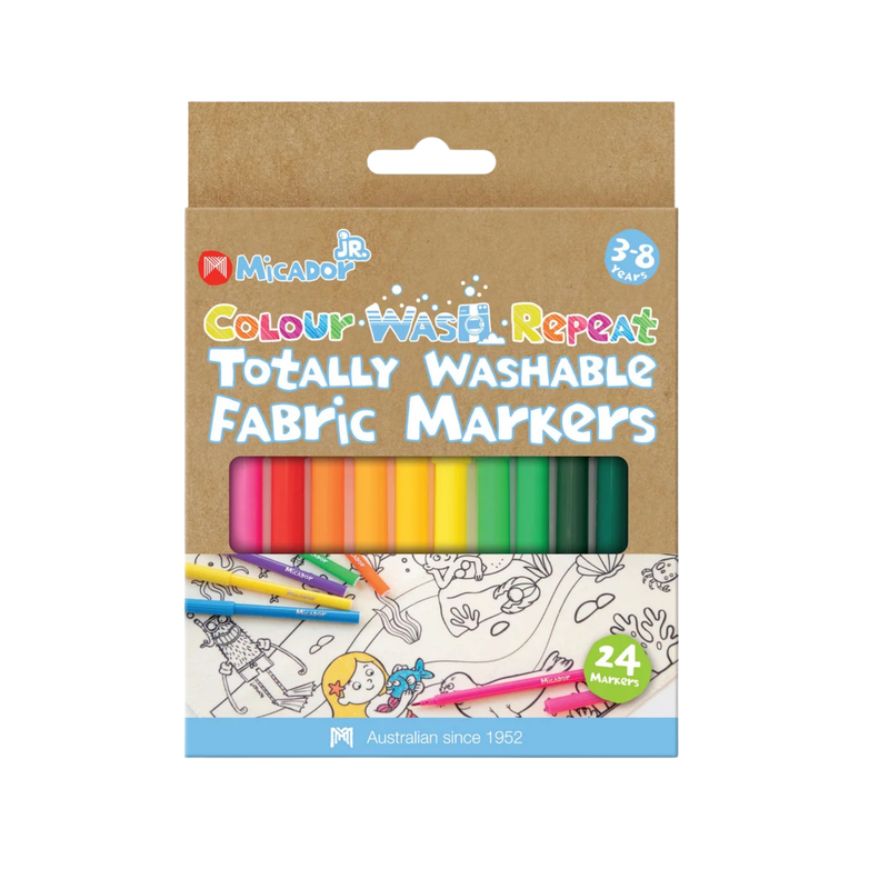 Micador JR Colour Wash Repeat Washable Markers 24 Pack