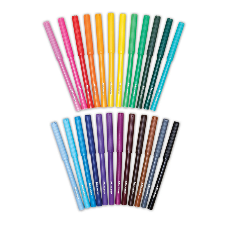 Micador JR Colour Wash Repeat Washable Markers 24 Pack