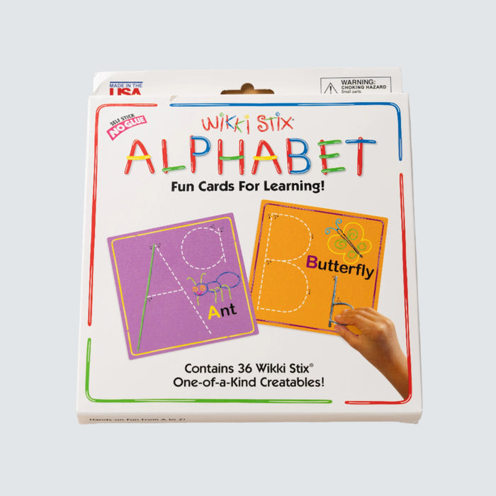 Wikki Stix Alphabet Fun Cards For Learning Set