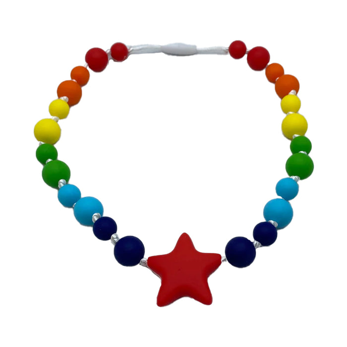 Chewlery Starlight Rainbow Sensory Chew Necklaces