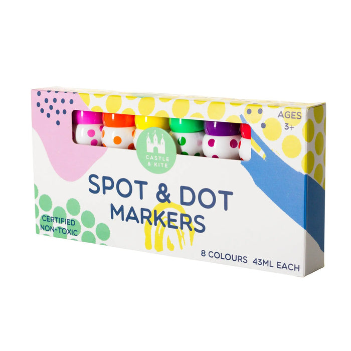 Castle & Kite Spot and Dot Marker Pack Easy Grip and Mess Free 