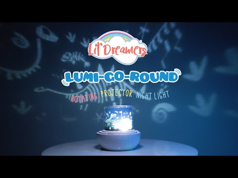 MDI Lil' Dreamers Lumi-Go-Round Rotating Dinosaur Projector Night Light