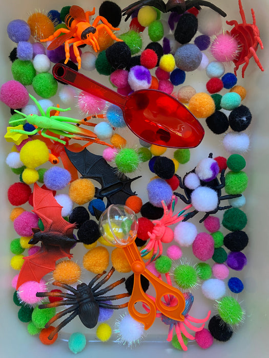 Pom Pom Sensory Play Box